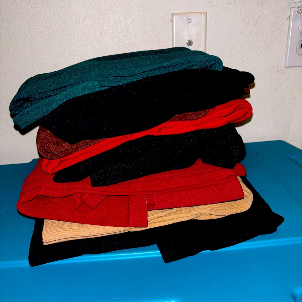 Tights (Sizes 2X–3XL, 8 Pairs)